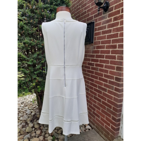 Tommy Hilfiger Crepe Cutout Fit & Flare Dress - Picture 6 of 9